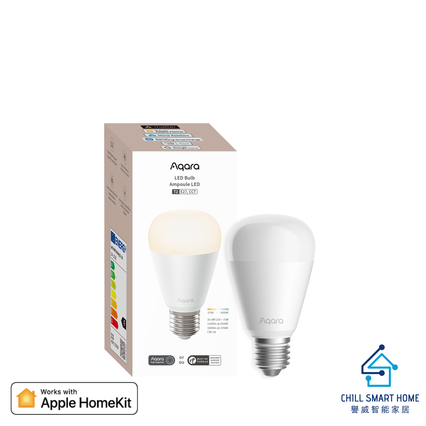 Aqara 智能燈泡 LED Bulb T2 [香港行貨]
