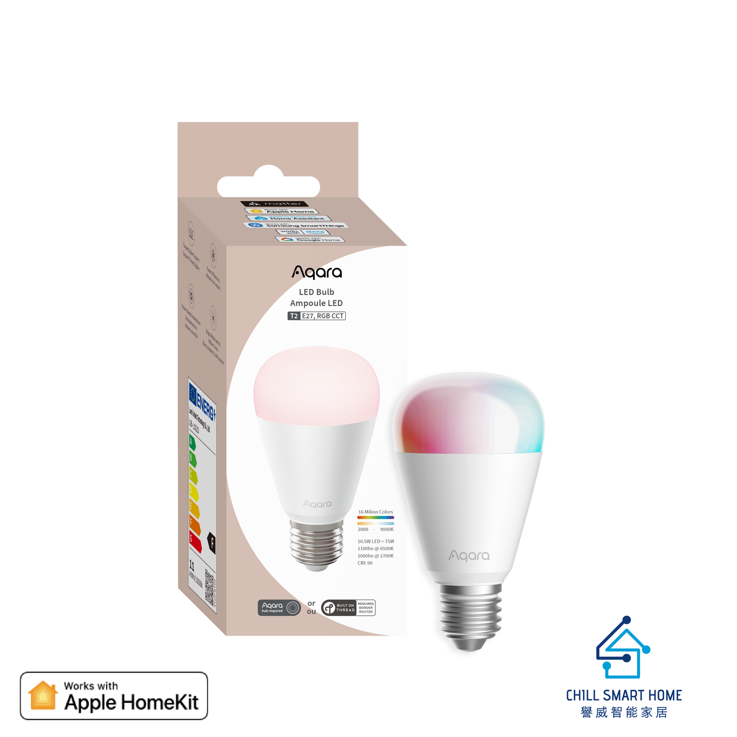 Aqara 智能燈泡 LED Bulb T2 [香港行貨]