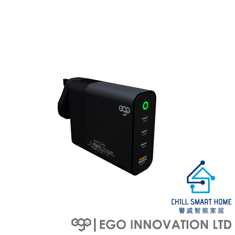 EGO 150W Mighty GaN 4USB 充電器