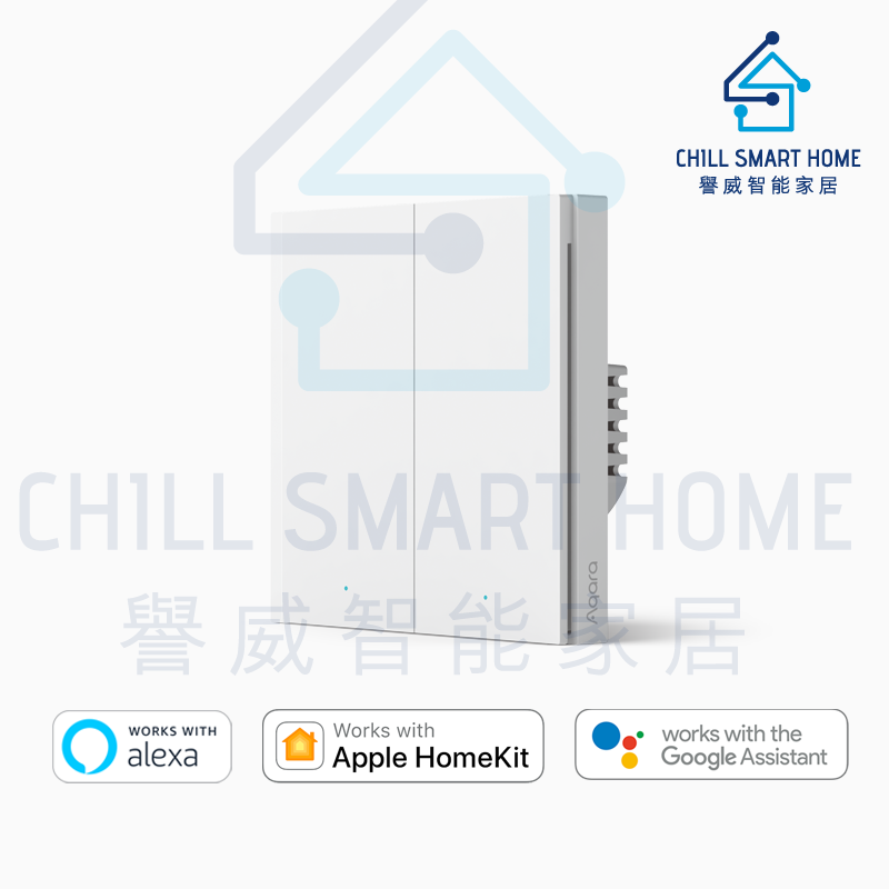 Aqara Smart Wall Switch H1 EU No Neutral 智能牆壁開關 (單火線)[香港行貨]