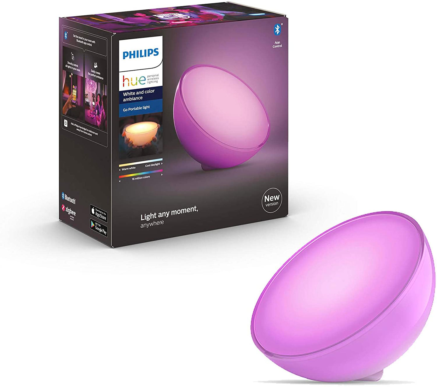 Philips Hue Go 彩光可攜式充電氣氛燈 (藍牙版)