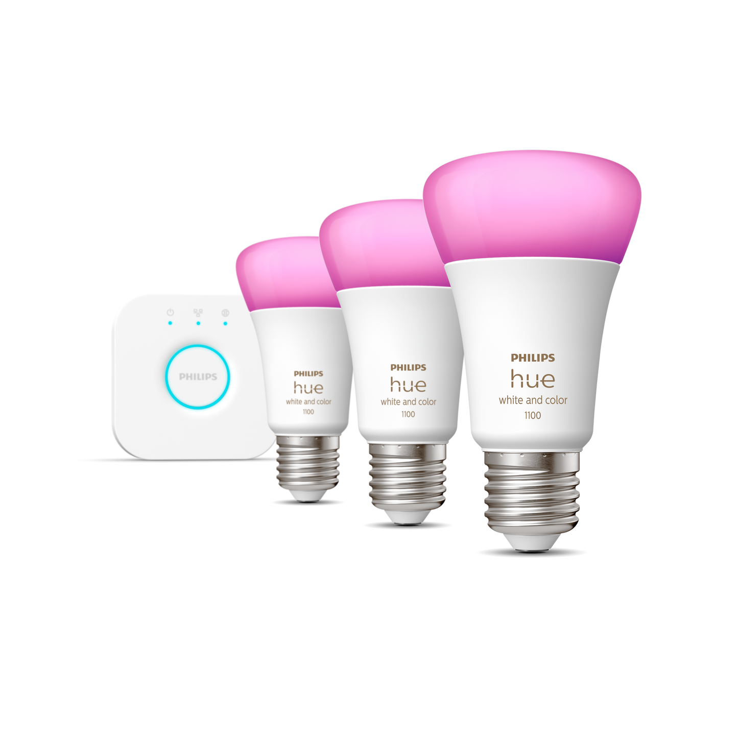 Philips Hue 彩光 E27 智能燈泡入門套裝 (藍牙版)